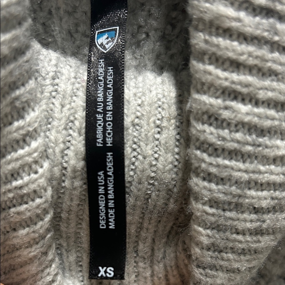 Kuhl Light Gray Turtleneck Sweater - Picture 3 of 5